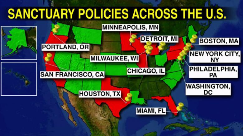 sanctuary cities, lose funding, federal immigration law, illegal immigrants