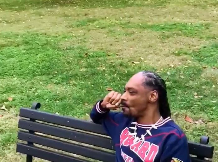 Snoop Dogg smokes weed, says f*ck the President