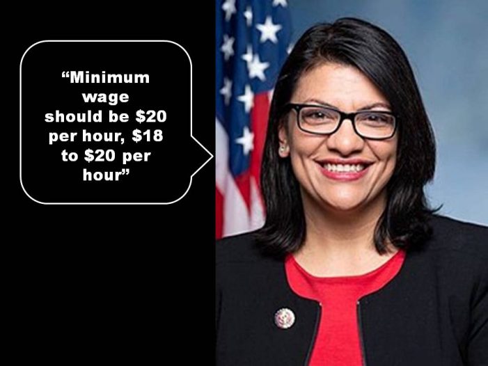 Anti-American socialist Rep. Rashida Tlaib demands $20 per hour minimum wage